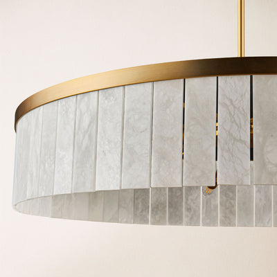 Solmare Alabaster Round Chandelier 41.3"D