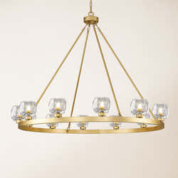 Vellum Round Chandelier 48