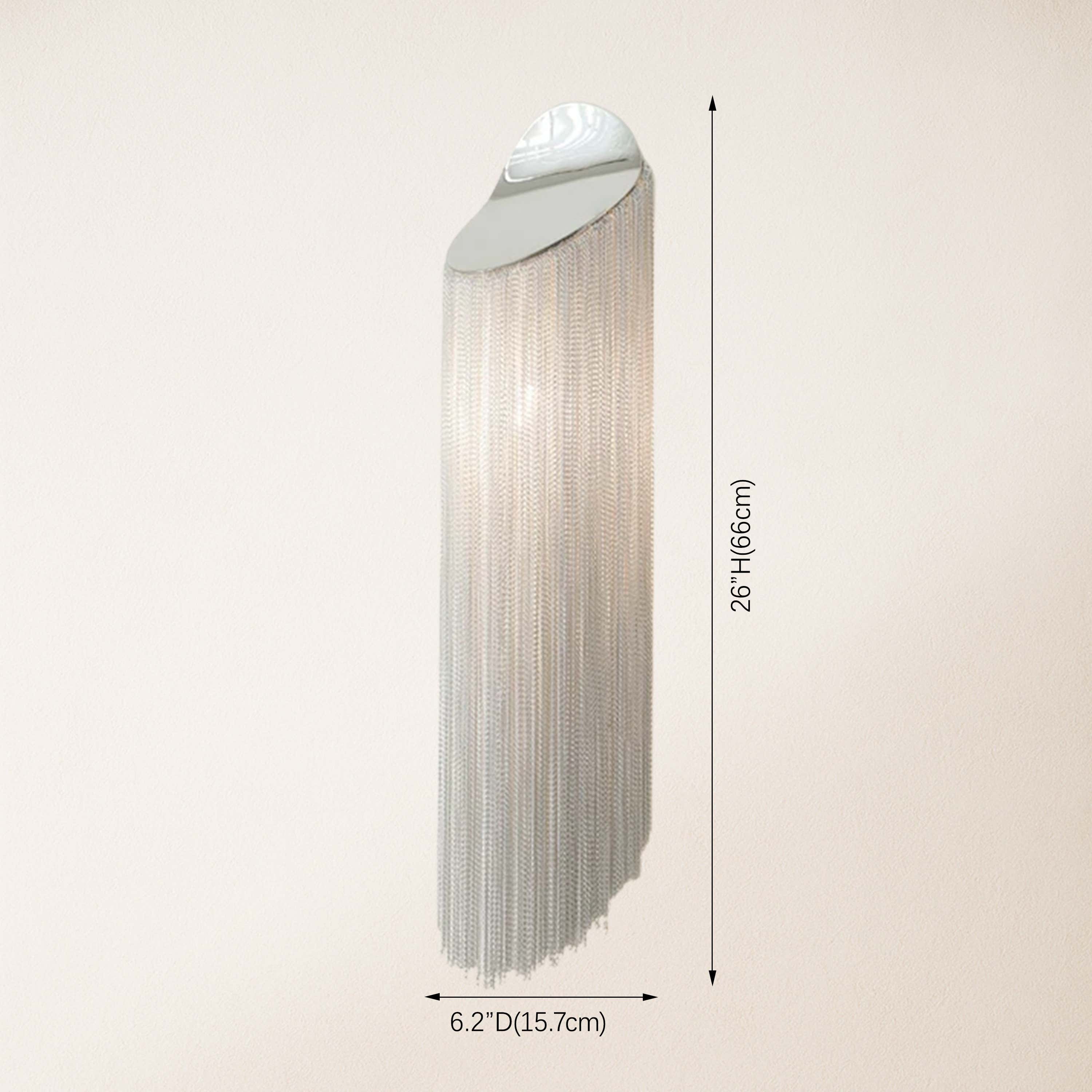 Teresa Cadena Chain Tassel Wall Sconce 26"H