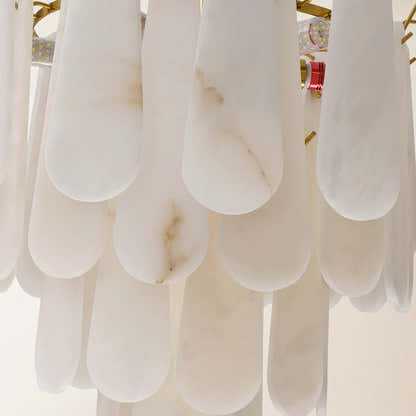 Caldera Alabaster Round Chandelier 22"