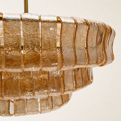 Ondalia Art Glass Round Chandelier