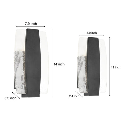 Luxshell Bubbles Glass Outdoor Wall Light