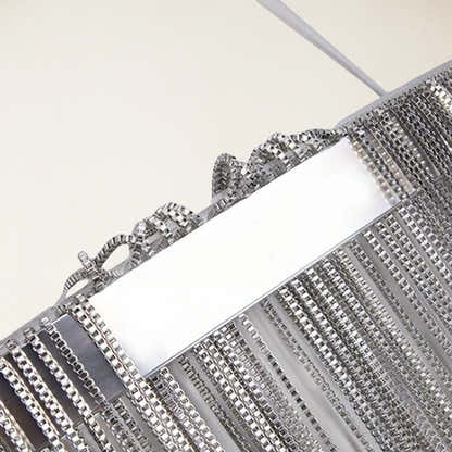 Teresa Cadena Steel Tassel Chandelier 31"D