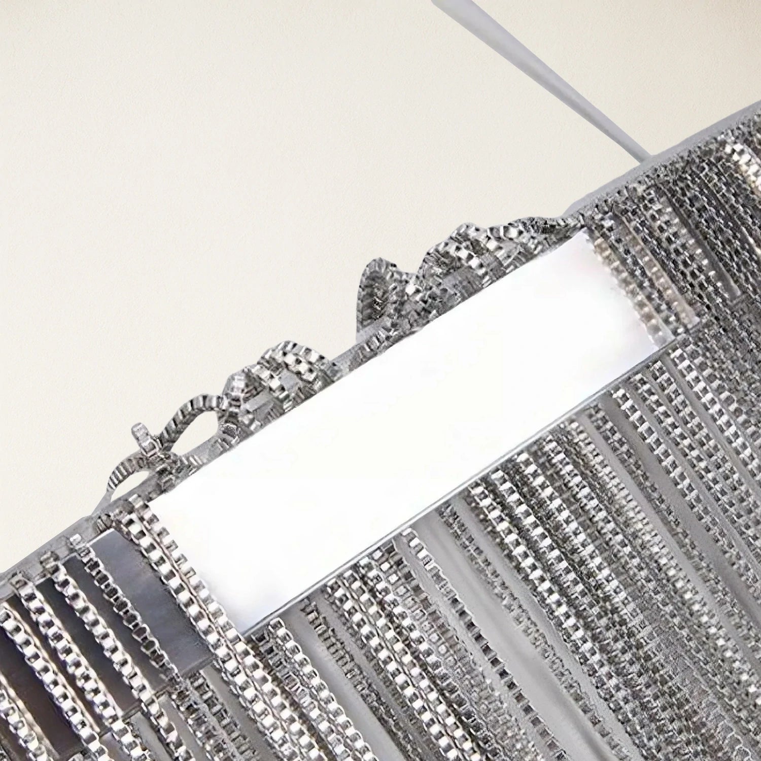 Teresa Cadena Steel Tassel Chandelier 31"D