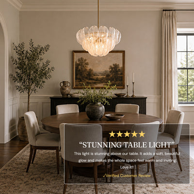 Aurevale Glass Disc Round Chandelier 22"D