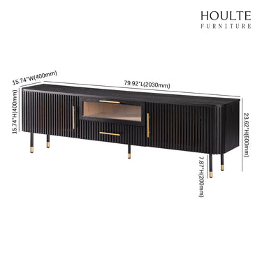 Ewan Oak Media Console 80"W