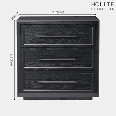 Alvar 31.5″ Oak 3-Drawer Chest