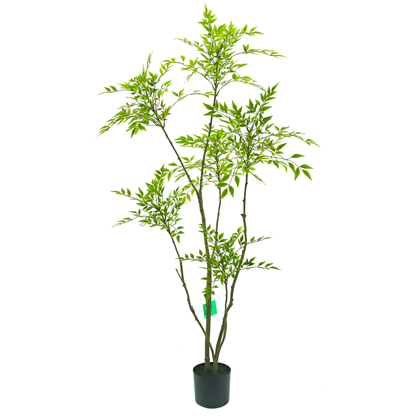Faux Nandina Tree 71"H