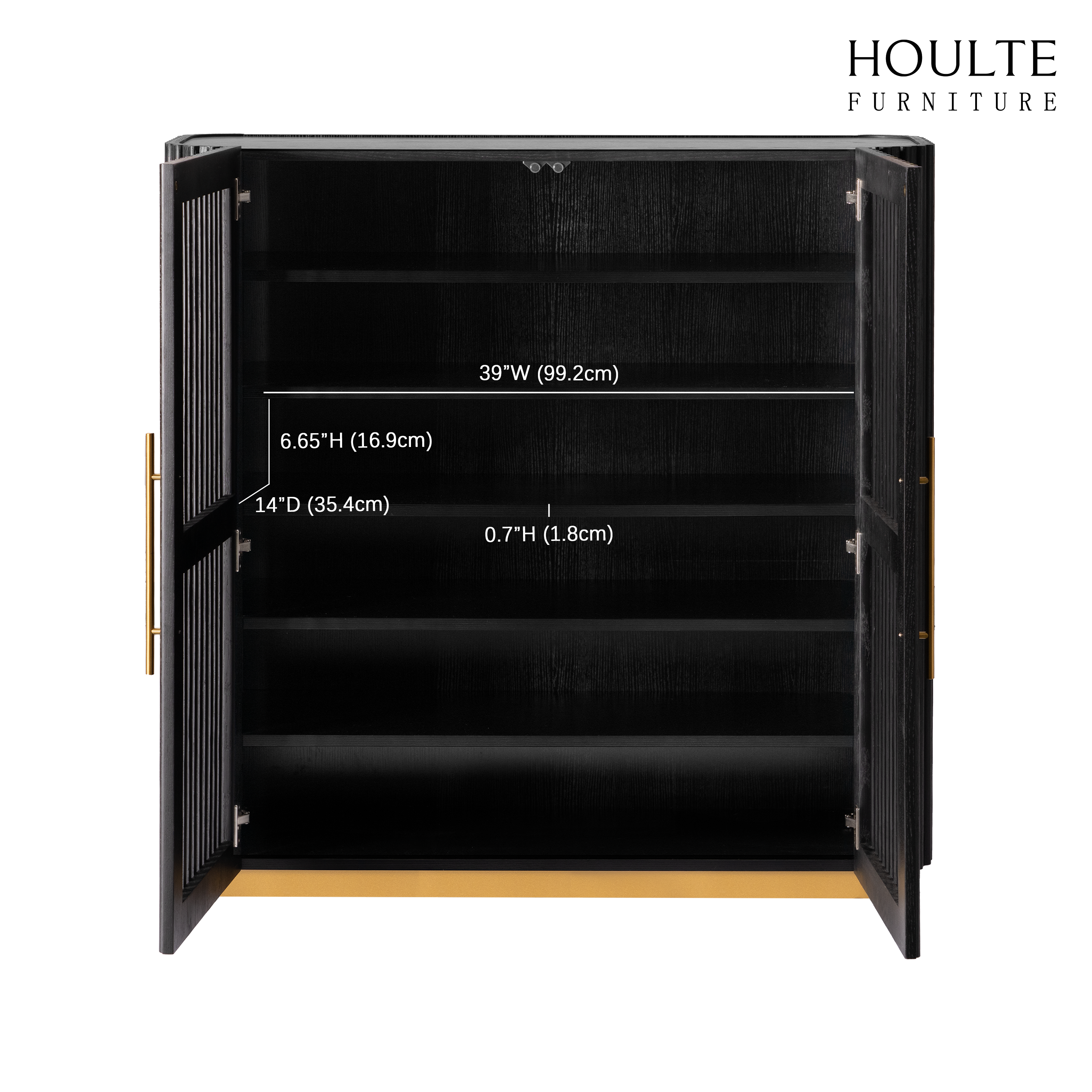 Holton 47"H Oak Storage Cabinet