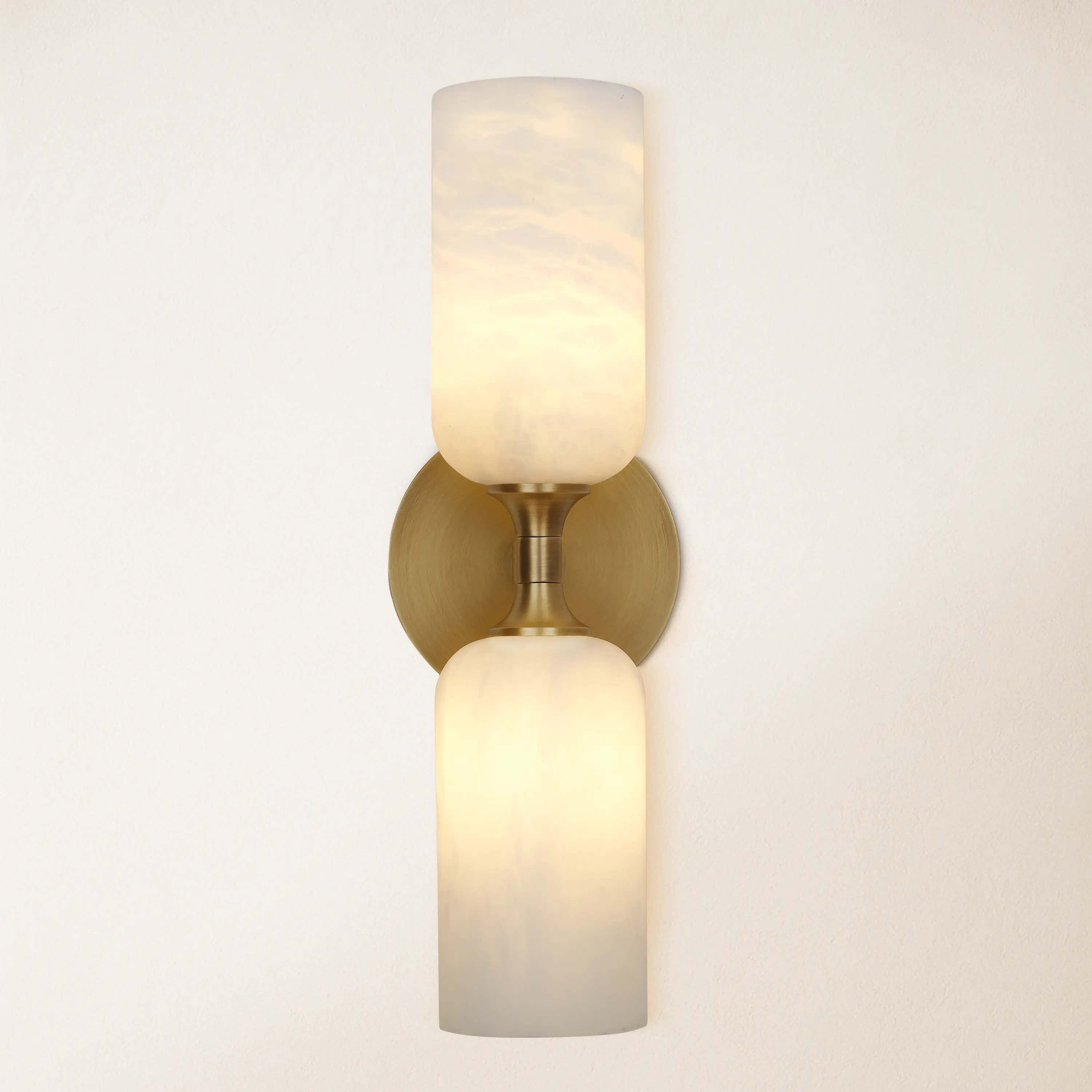 Axis Alabaster Wall Sconce 14"H