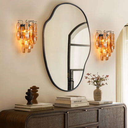 Celestial Drop Glass Wall Sconce 19.6"H