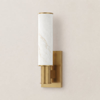 Nuvarelle Resin Single Cylinder Wall Sconce 14.2"H