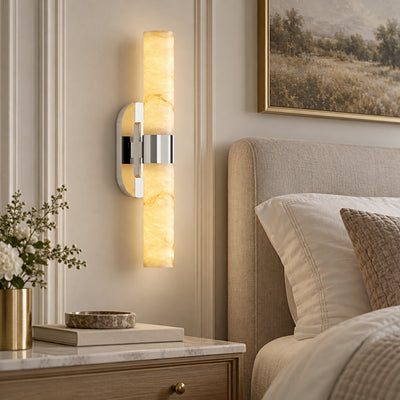Calyndra Resin Cylinder Wall Sconce 18"-23"H