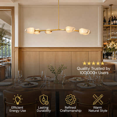Solenne Cloud Glass Linear Chandelier 40"W