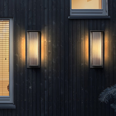 Cyclumena Rectangular Solar Outdoor Wall Light