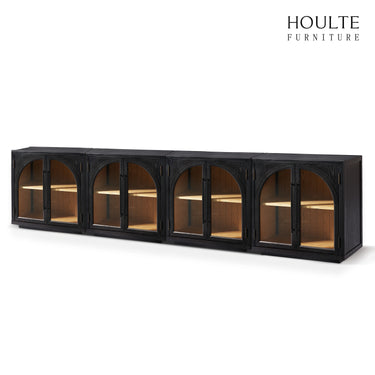 Alvar Arched Oak Media Console（Set of 4）