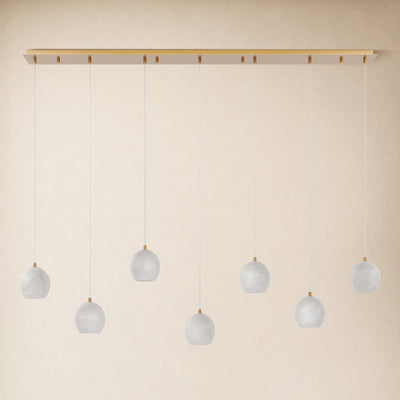 Quorvyn Resin Globe Linear Chandelier 