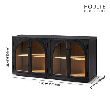 Alvar Arched Oak  Media Console（Set of 2）