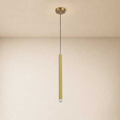 Lyrion Crystal Cylinder Pendant 4.7"D 
