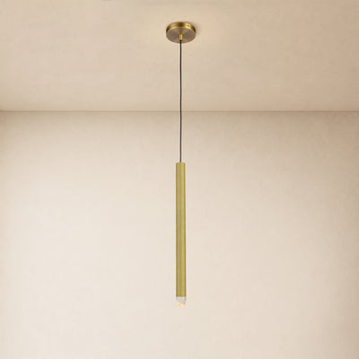 Lyrion Crystal Cylinder Pendant 4.7"D 