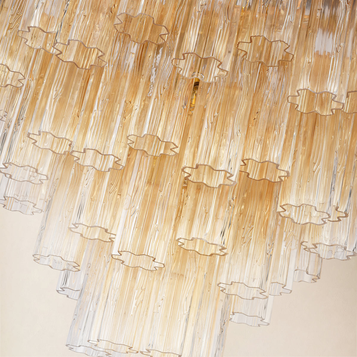 Lumeris Glass Tiered Round Chandelier 30"D
