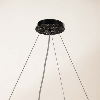 Frostleaf Crystal Cascade Branch Round Chandelier 30"D