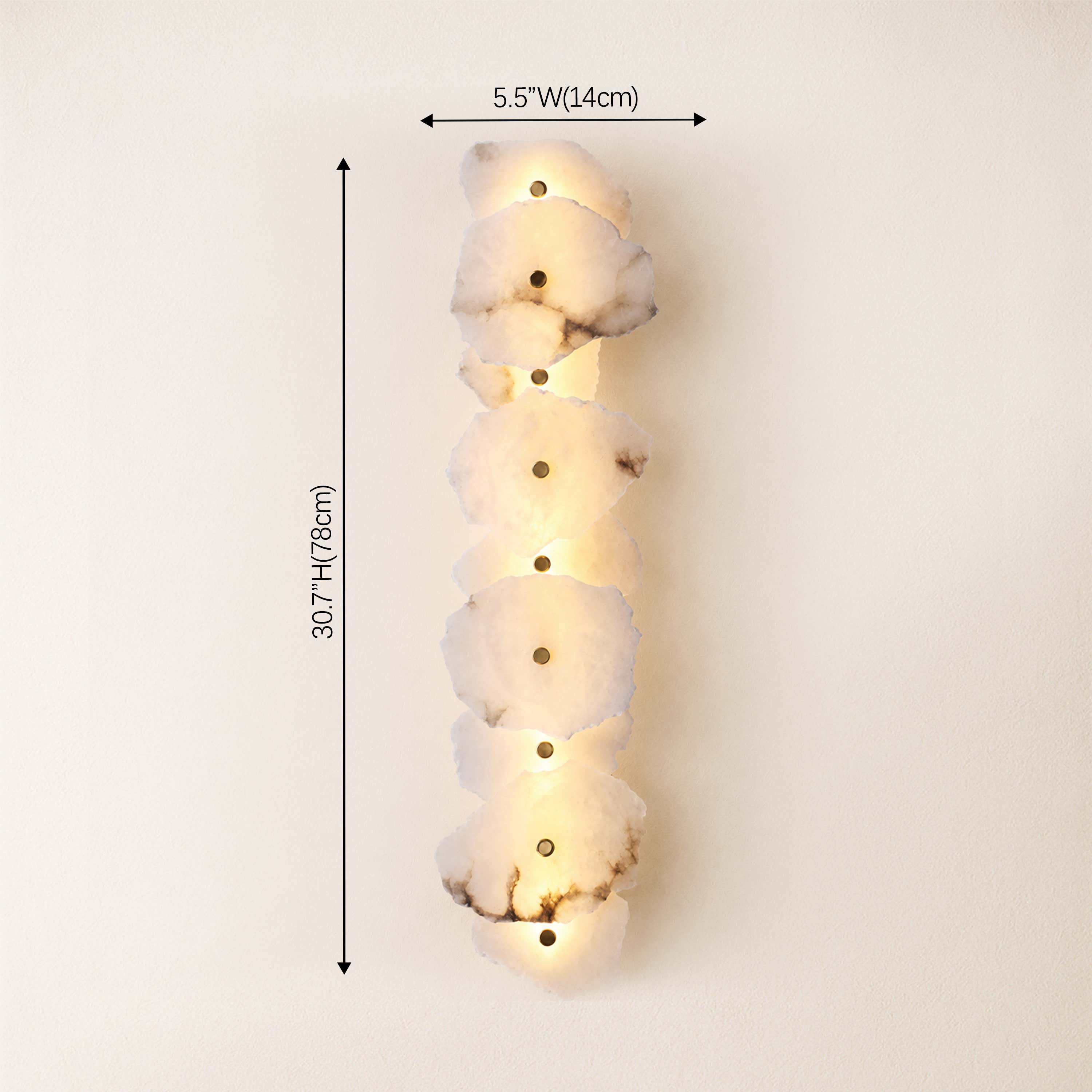 Arscelia Alabaster Linear Wall Sconce
