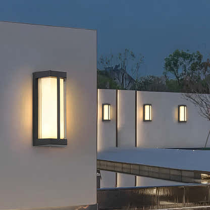 Cliffhold Double Acrylic Shade Outdoor Wall Light