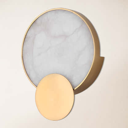 Mintreux Terre Sve Alabaster Wall Sconce 8''D