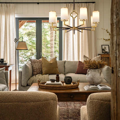 Moral Multi-layer Branda Alabaster Round chandelier 34"D#Finish_Gold