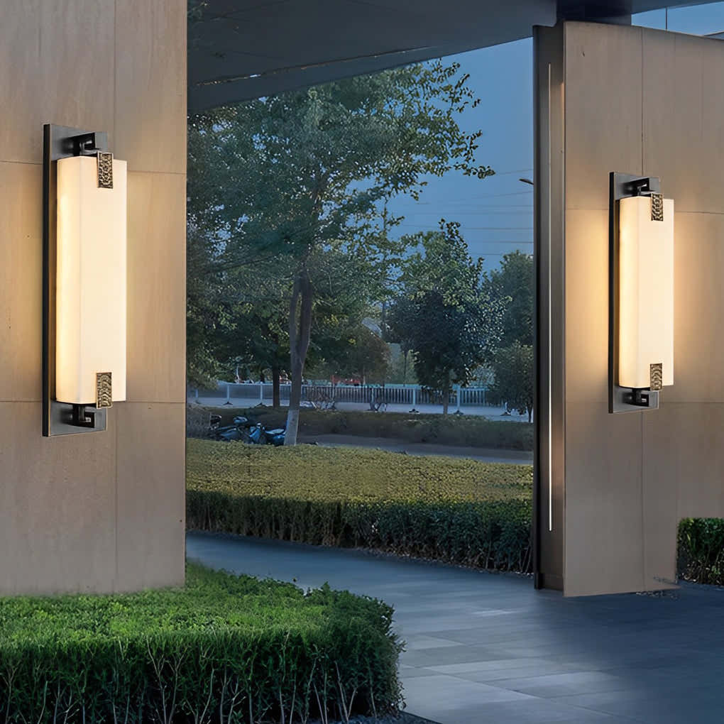 Glimmermist Copper LED Outdoor Wall Light