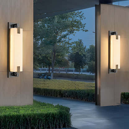 Glimmermist Copper LED Outdoor Wall Light