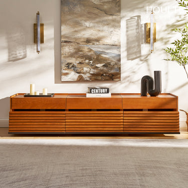 Devon Oak Media Console  70.8"