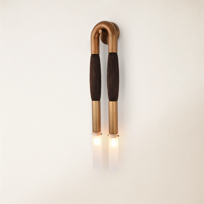 Horsehair Solid Brass Wall Sconce 30''H
