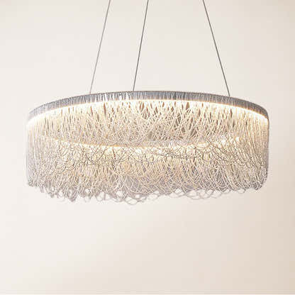 Teresa Cadena Tassel Modern Ring Chandelier 32"D