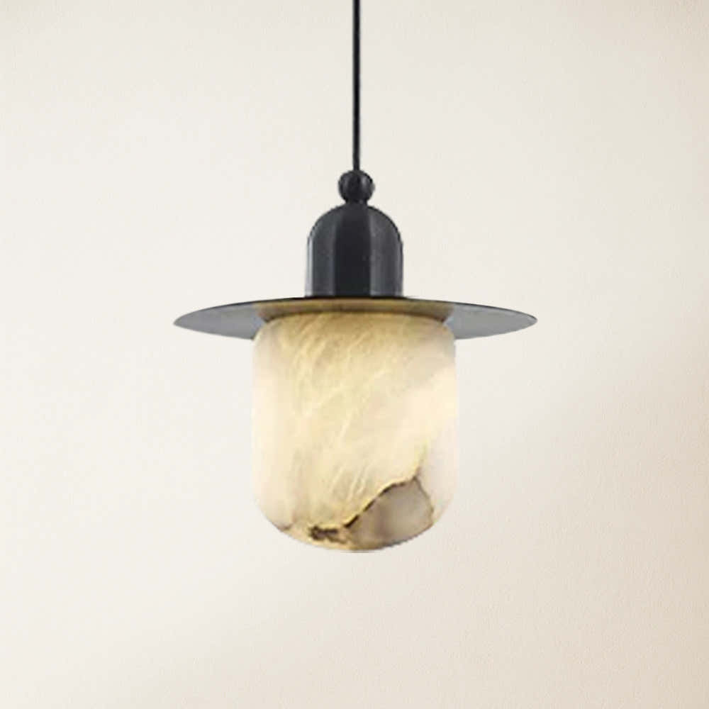 Bloom Alabaster Grace Pendant 6" H