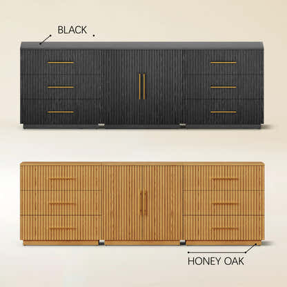Holt Oak Modular Media Console (Set of 3)