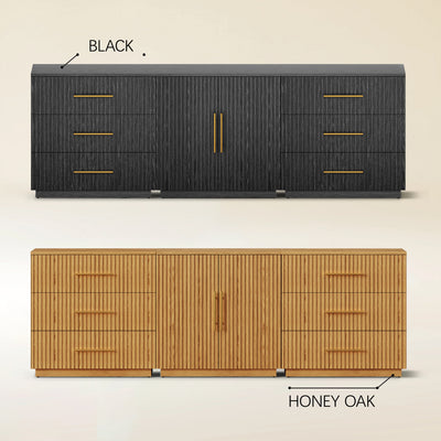 Holt Oak Modular Media Console (Set of 3)
