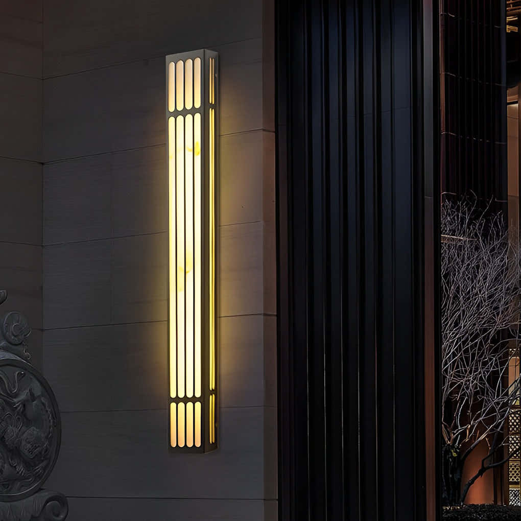 Titanwall Rectangular Stripe Outdoor Wall Light