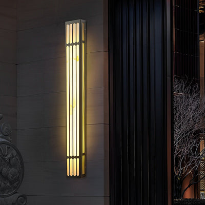 Titanwall Rectangular Stripe Outdoor Wall Light