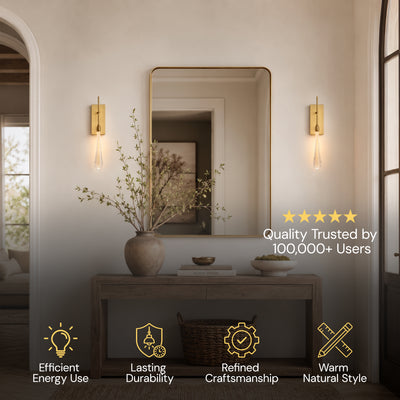 Vestrael Glass Teardrop Wall Sconce 21"H #_First_#