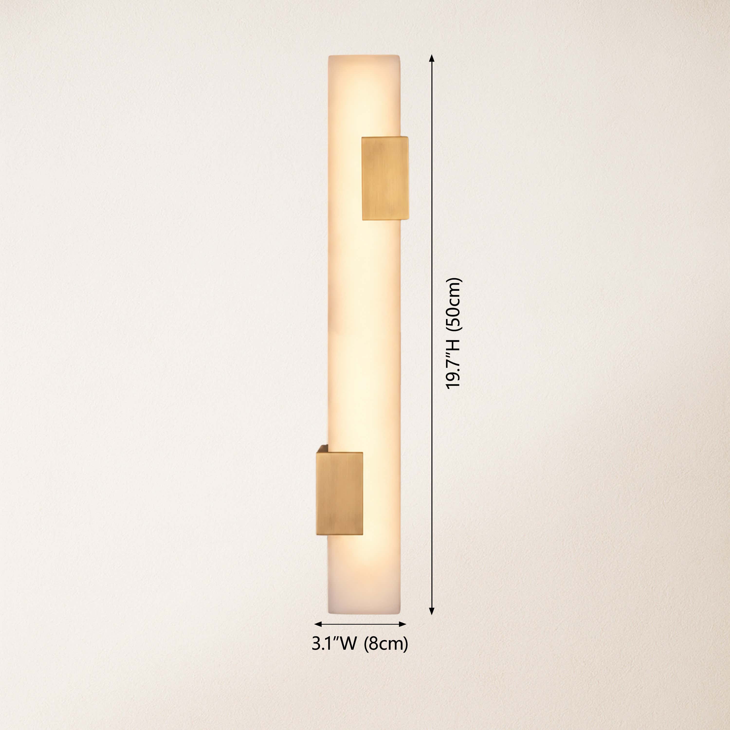 Caelia Alabaster Linear Wall Sconce
