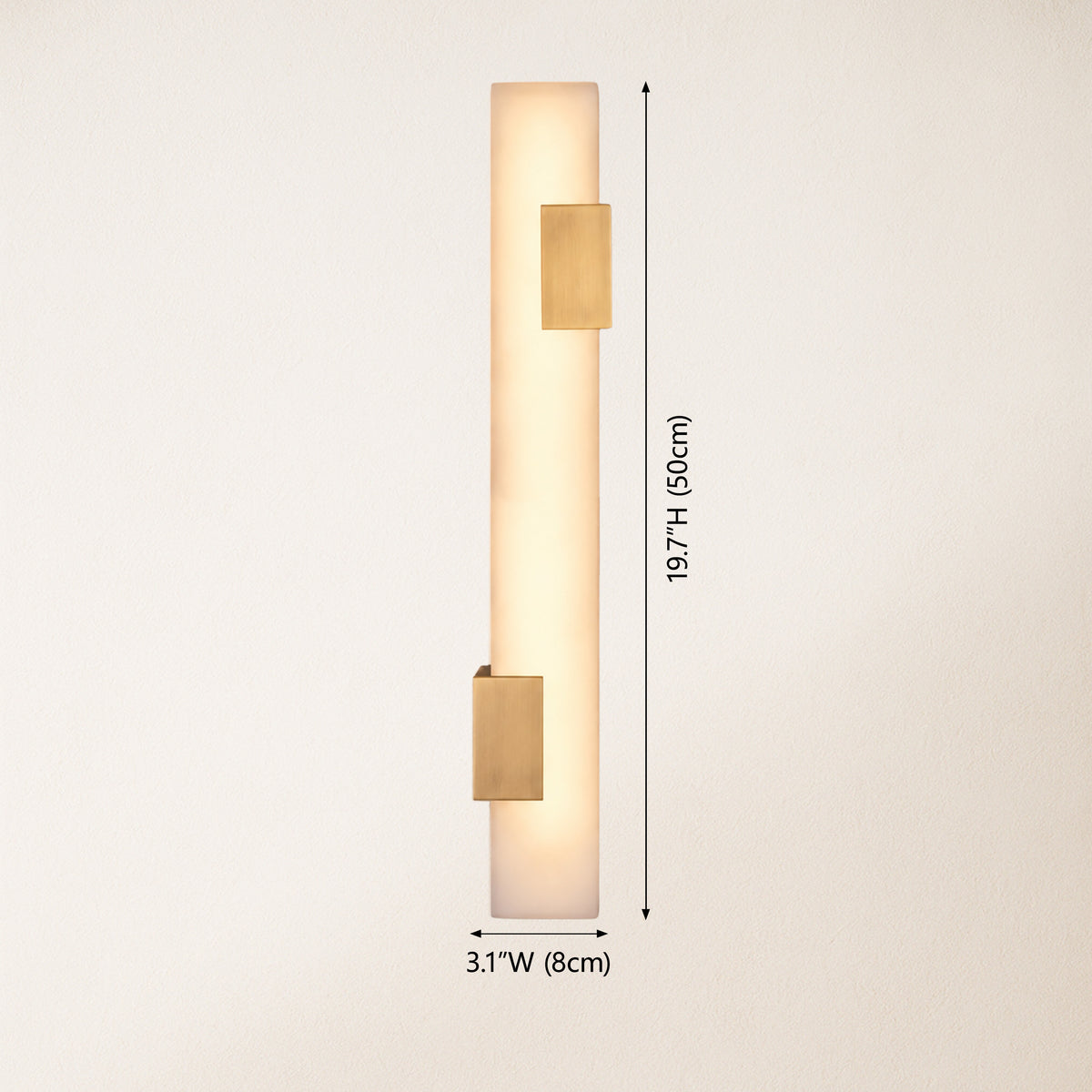 Caelia Alabaster Linear Wall Sconce
