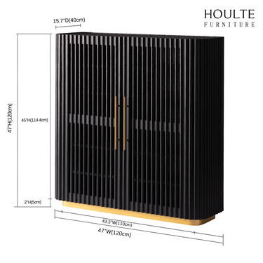 Holton 47"H Oak Storage Cabinet