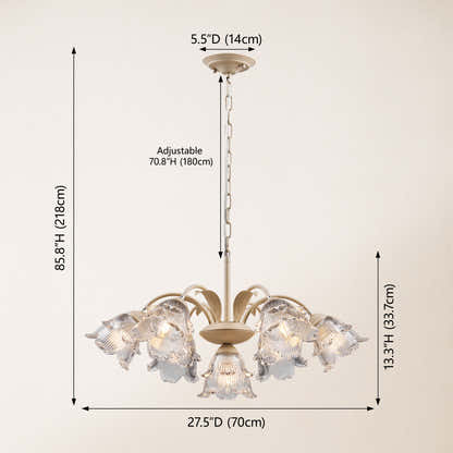 GlowMuse Crystal Round Chandelier 27"