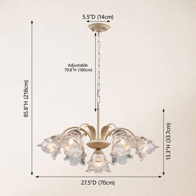GlowMuse Crystal Round Chandelier 27"