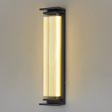 Creative Strip Waterproof Black Modern LED Wall Lamp Outdoor Wall Lights