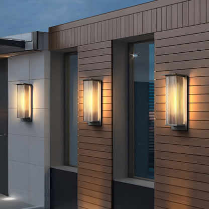 Cyclumena Rectangular Solar Outdoor Wall Light