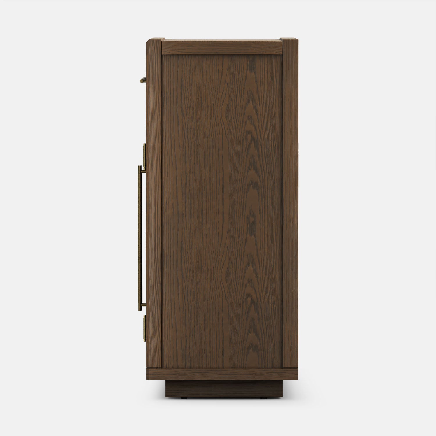 Alvar Arched 62.9" Oak Sideboard with Drawers(Set of 2)