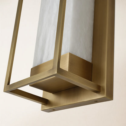 Bravura Alabaster Wall Sconce 15.7"H